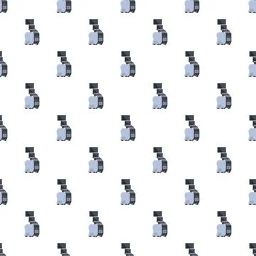 Medical technology equipment seamless pattern background Stock Illustration