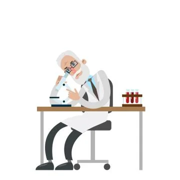 Medical test at lab. Stockillustratie