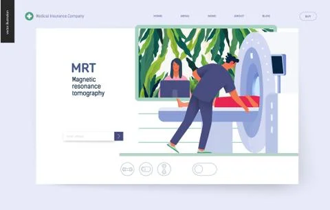 Medical tests template - MRT Stock Illustration