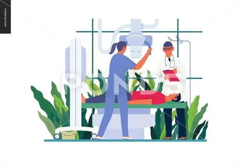 Medical tests template - x-ray test Stock Illustration