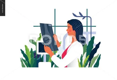 Medical tests template - x-ray test Stock Illustration