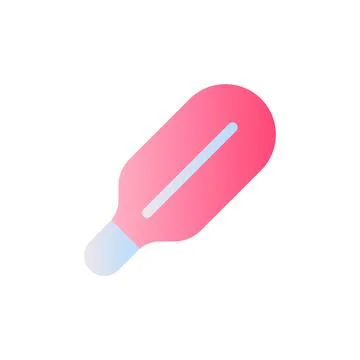 Medical thermometer flat gradient two-color ui icon Illustrazione stock