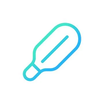 Medical thermometer pixel perfect gradient linear ui icon Ilustração Stock