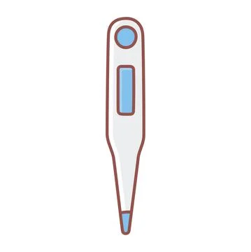 Medical thermometer tool Stock Illustration