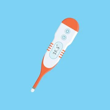 Medical thermometer vector element design template 스톡 일러스트