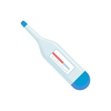 Medical thermometer vector illustration in flat style design Stock Illustration
