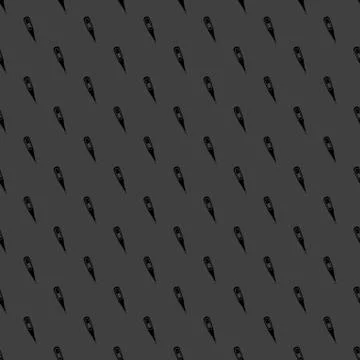 Medical thermometer web icon. flat design. Seamless gray pattern. Illustrazione stock