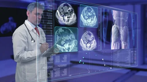 Medical Touch Screen  Stock Footage 200177716