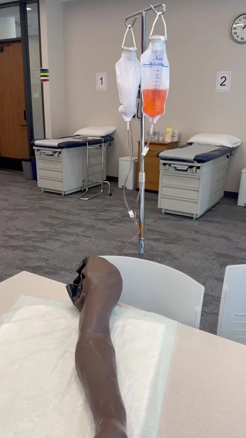 Medical Training Mannequin Arm on Table Close Up Stock Footage 344593620