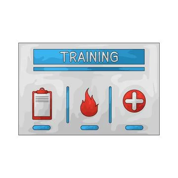 Medical Training Program illustration Illustrazione stock