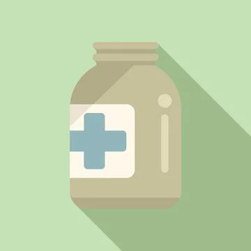 Medical trash icon flat vector. Waste organic Stock Illustration