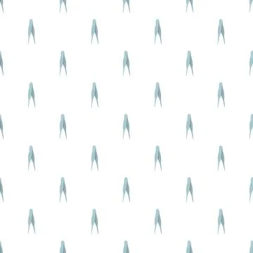 Medical tweezers tool flat pattern background Stock Illustration
