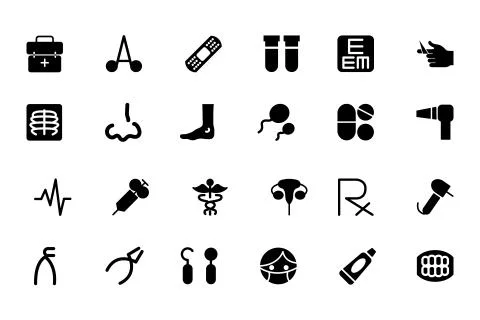 Medical Vector Icons Pack Stock Illustration