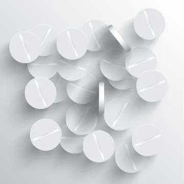 Medical vector pills. Stock Illustration