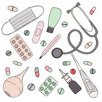 Medical vector set Stock Illustration