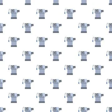 Medical ventilator machine seamless pattern creating background Stock Illustration