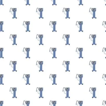 Medical ventilator machine seamless pattern background Stock Illustration