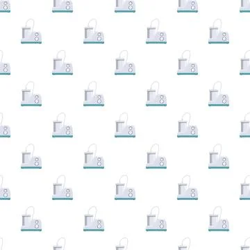 Medical ventilator machine seamless pattern creating health background Illustrazione stock