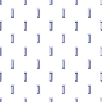 Medical vials with caps repeating in an endless seamless pattern Stock Illustration