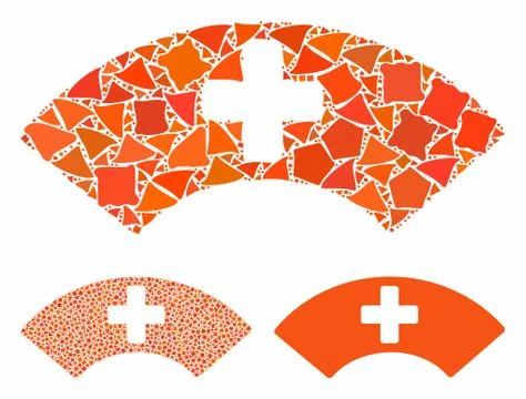 Medical visor Composition Icon of Rugged Elements Stockillustratie