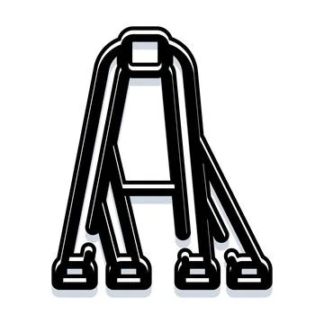 Medical walker providing essential mobility support equipment Stock Illustration