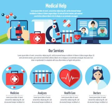 Medical Web Site Stock Illustration