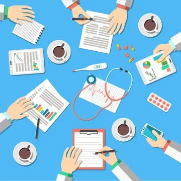 Medical Workplace Stock Illustration