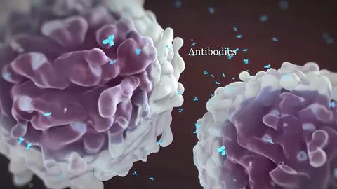 Medically accurate 3D Render of an antibody Ilustración de archivo
