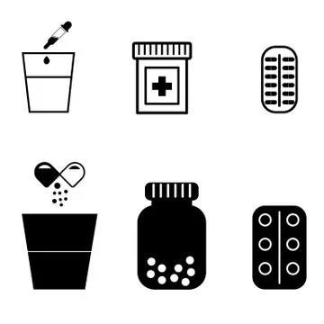 Medicament ad Stock Illustration