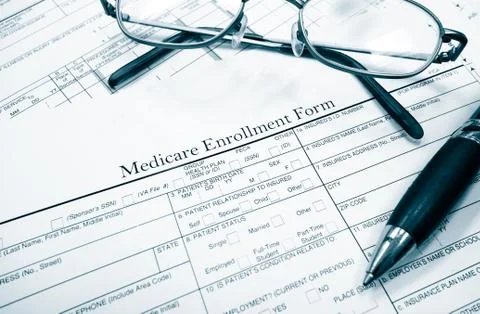 Medicare form Stock Photos
