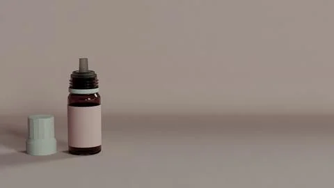 Medication 3D on soft background Stock Illustration