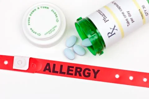Medication allergy Stock Photos