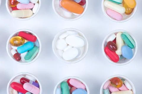 Medication Cups Stock Photos