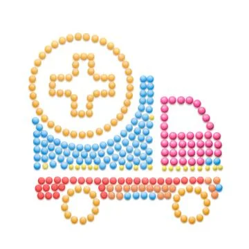 Medication delivery. Stock Photos