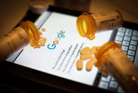 Medication on an Electronic Tablet Stock Photos