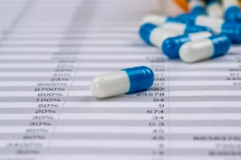 Medication expenses Stock Photos