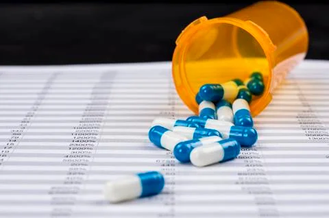 Medication expenses Stock Photos