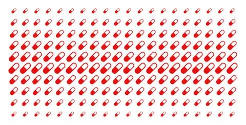 Medication Granule Shape Halftone Pattern Stock Illustration