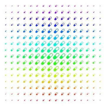 Medication Granule Shape halftone Spectrum pattern Stock Illustration