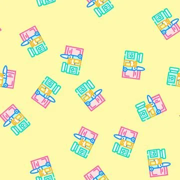 Medication packaging pharmacist vector seamless pattern イラスト素材