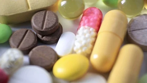 Medication Pills Stock Footage 70844112