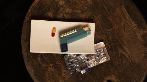 Medication on the plate Stock Photos