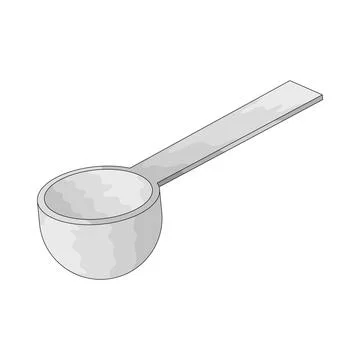 Medication syrup spoon illustration Stock Illustration