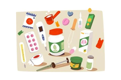 Medications vector illustration Stock Illustration