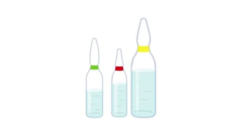 Medicinal ampoules icon animation Stock Footage 152564271