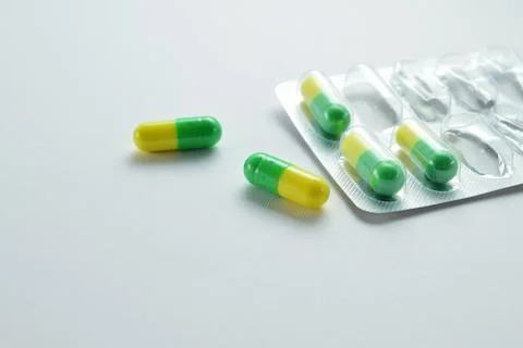 Medicinal capsules Stock Photos