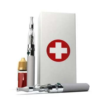 Medicinal e-cigarette Stock Illustration