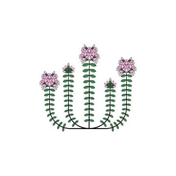 Medicinal herb icon Stock Illustration