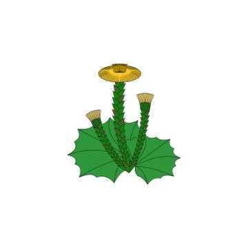 Medicinal herb icon Stock Illustration