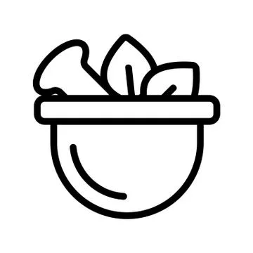 Medicinal herbs icon vector. Isolated contour symbol illustration 스톡 일러스트